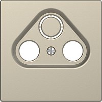 Лицевая панель Schneider Electric Merten D-Life для 3-м. розетки TV+R+SAT сахара